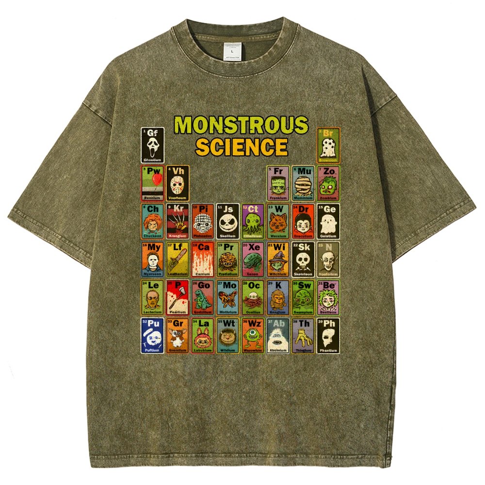 Monstrous Science Vintage Distressed T-shirt