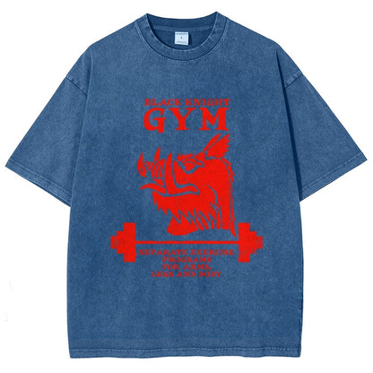 Black Knight Gym Vintage Distressed T-shirt