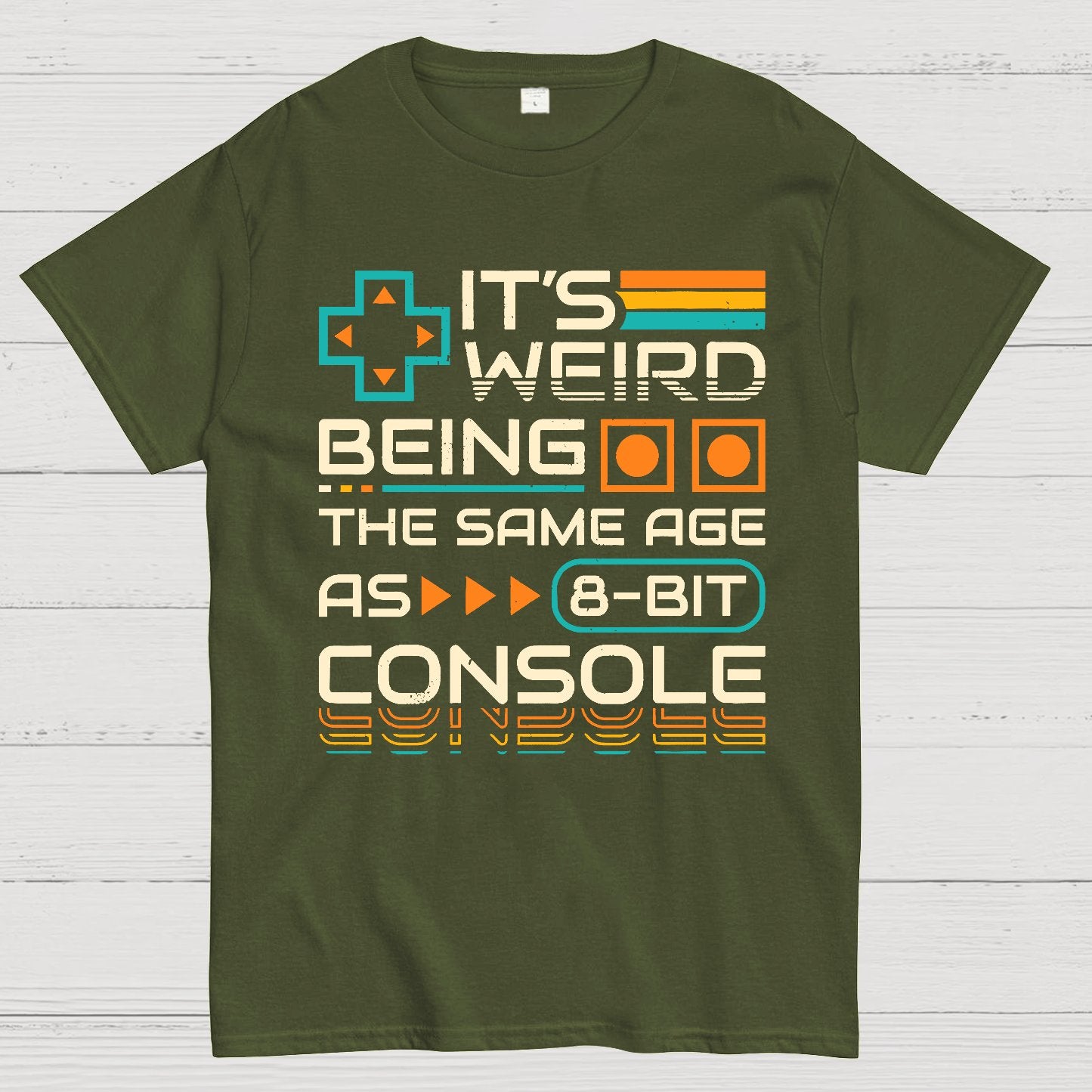 8-Bit Aged Geek T-Shirt