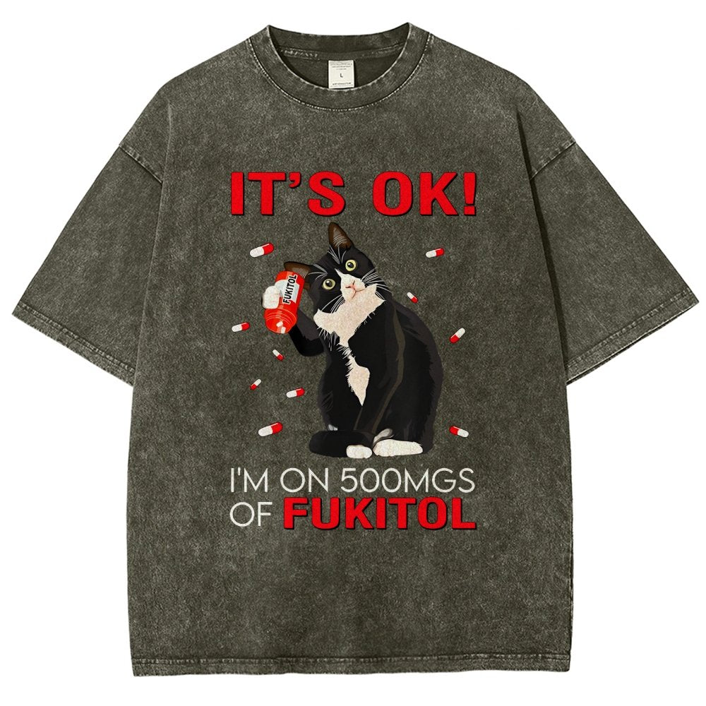 It's Ok Vintage Distressed T-shirt