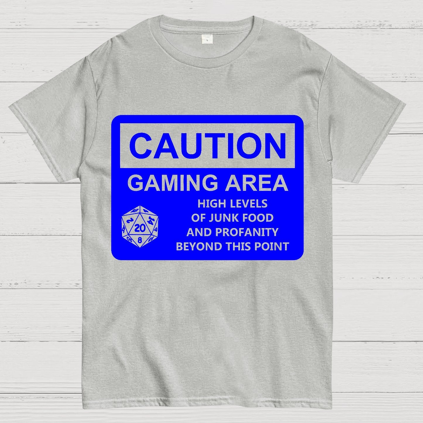 CAUTION GAMING AREA Geek T-Shirt