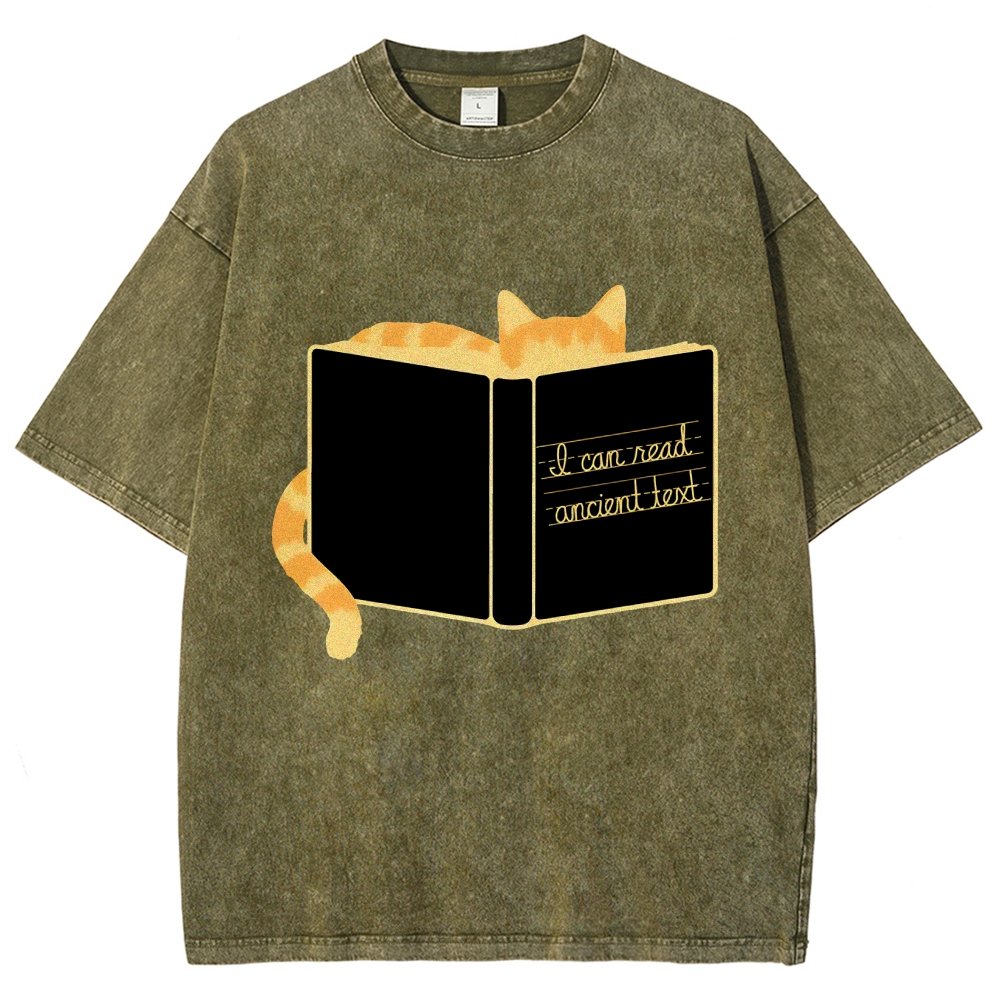Ancient Text Vintage Distressed T-shirt