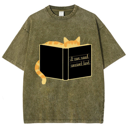 Ancient Text Vintage Distressed T-shirt