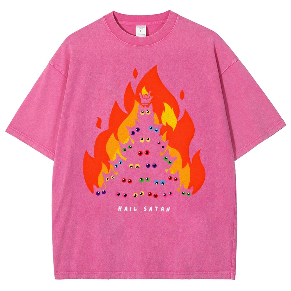 Hail Satan Vintage Distressed T-shirt