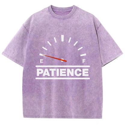 Funny Patience Vintage Distressed T-shirt
