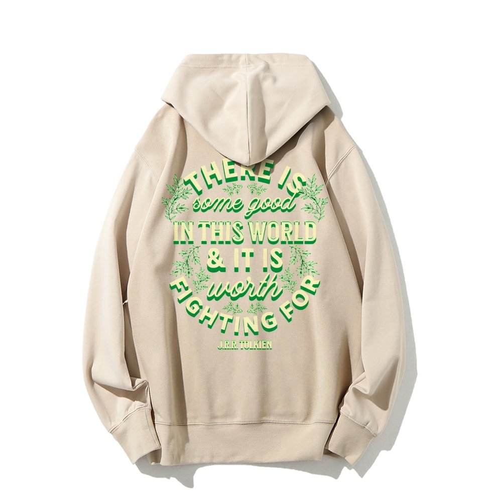 There is Some Good in This World Printed Back Unisex Cotton Hoodie