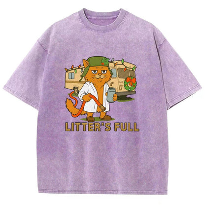 Christmas Shitters Full Cat Vintage Distressed T-shirt