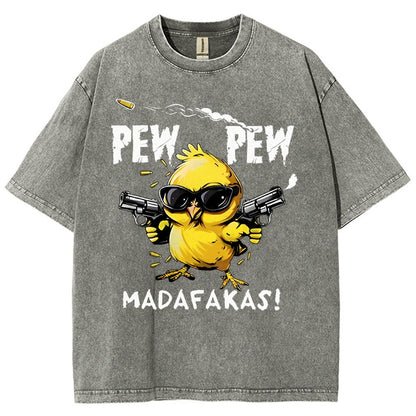 Pew Pew Madafakas! Vintage Distressed T-shirt