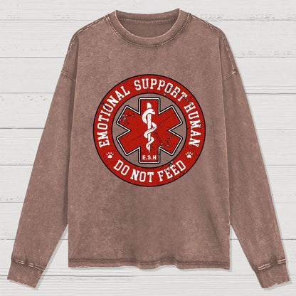 Do Not Feed Washed Long Sleeve Tee