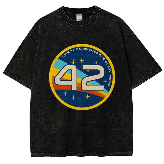 42 The Answer Of Everything Vintage Distressed T-shirt