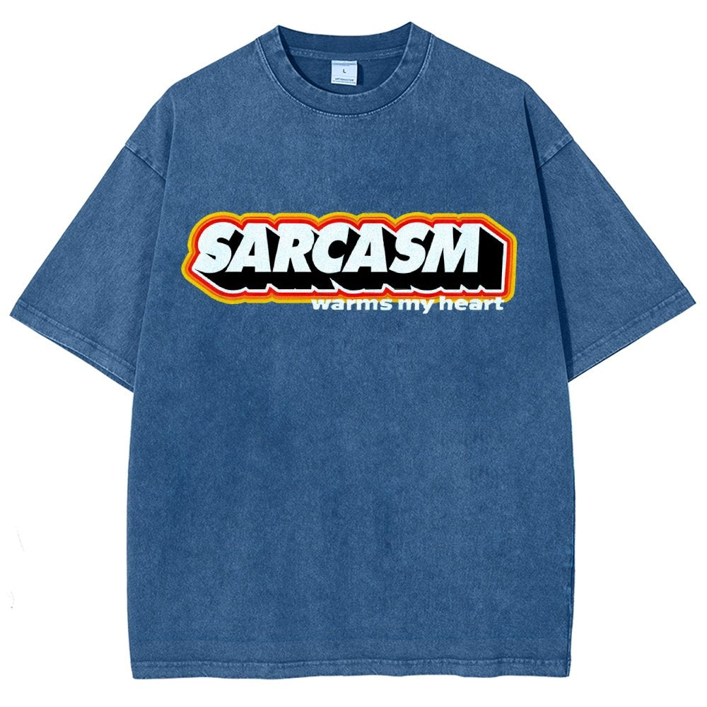 Sarcasm Warms My Heart Vintage Distressed T-shirt