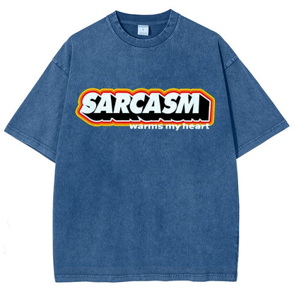 Sarcasm Warms My Heart Vintage Distressed T-shirt