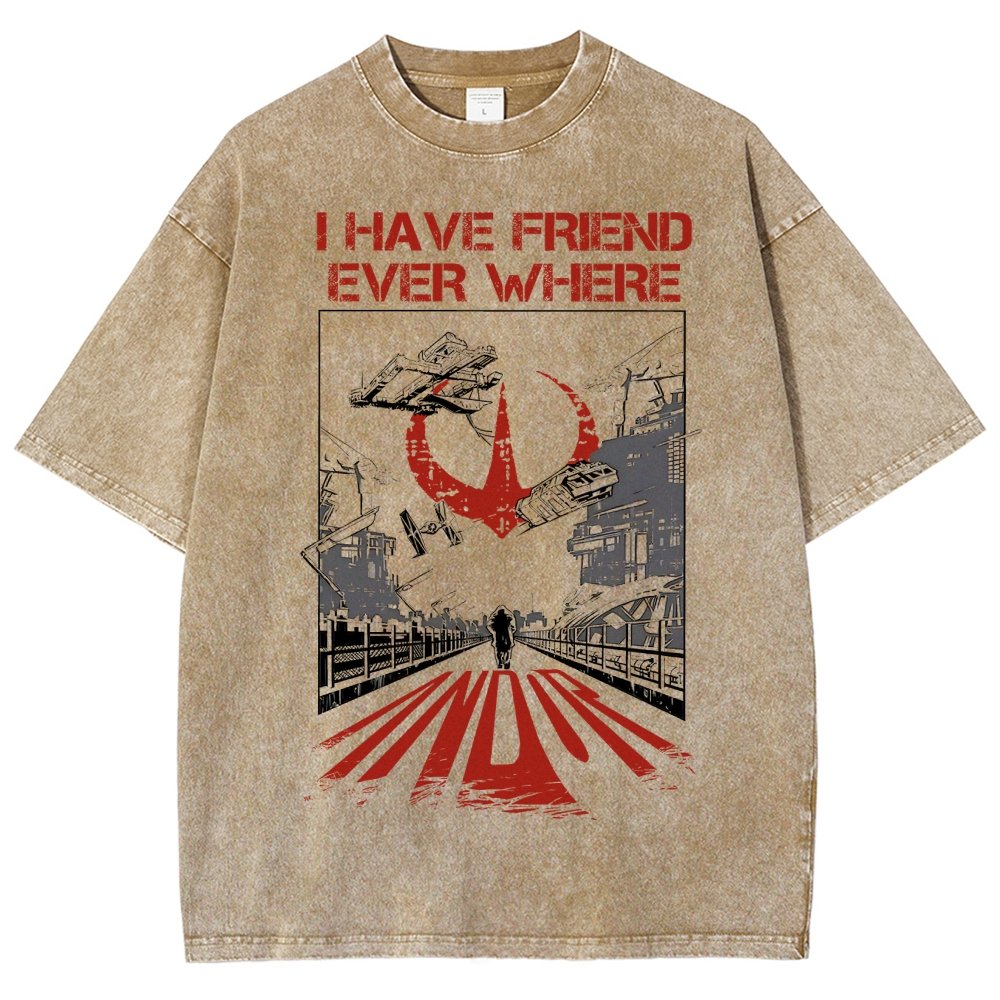 I Have Friends Every where Vintage Distressed T-shirt