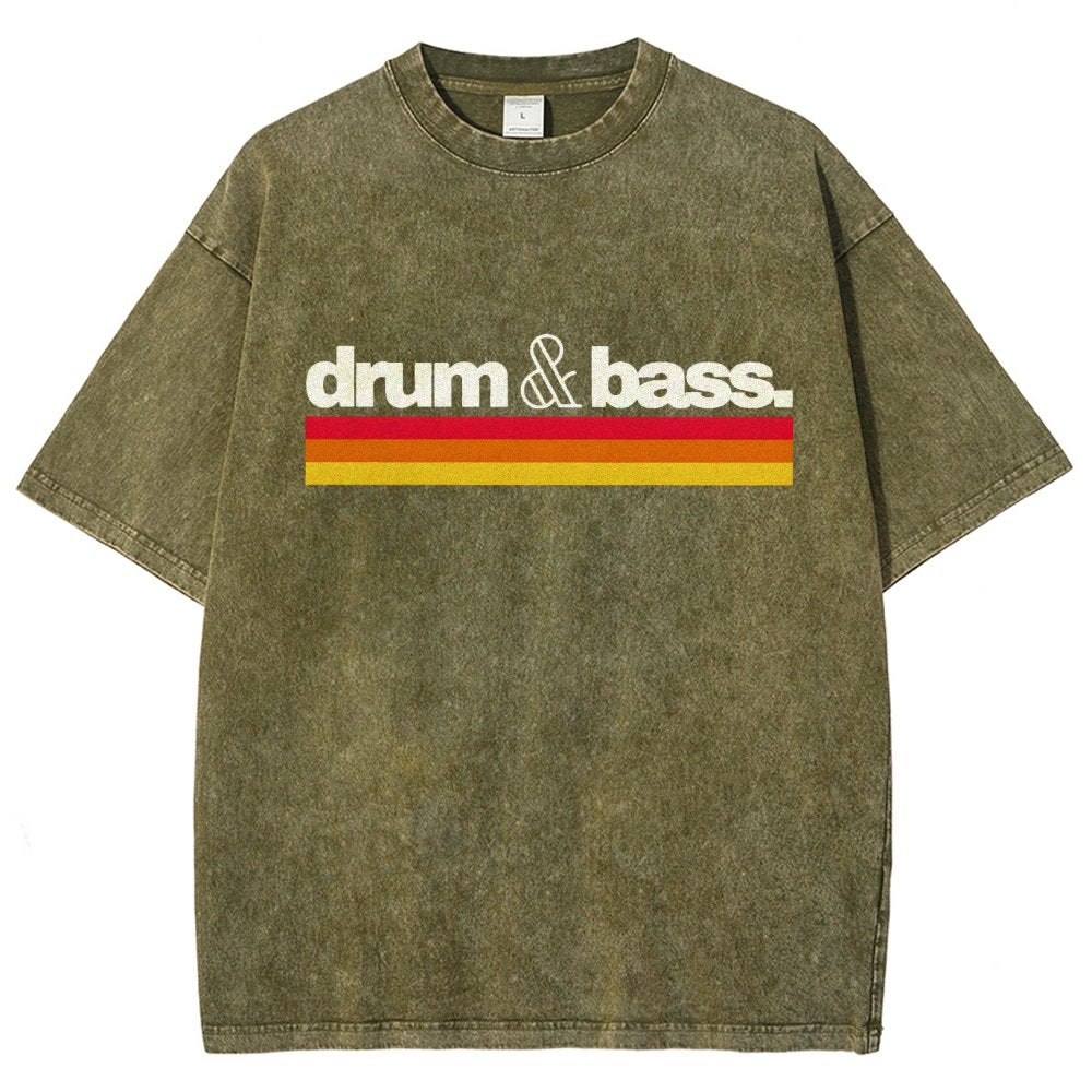 Drum N Bass Vintage Distressed T-shirt