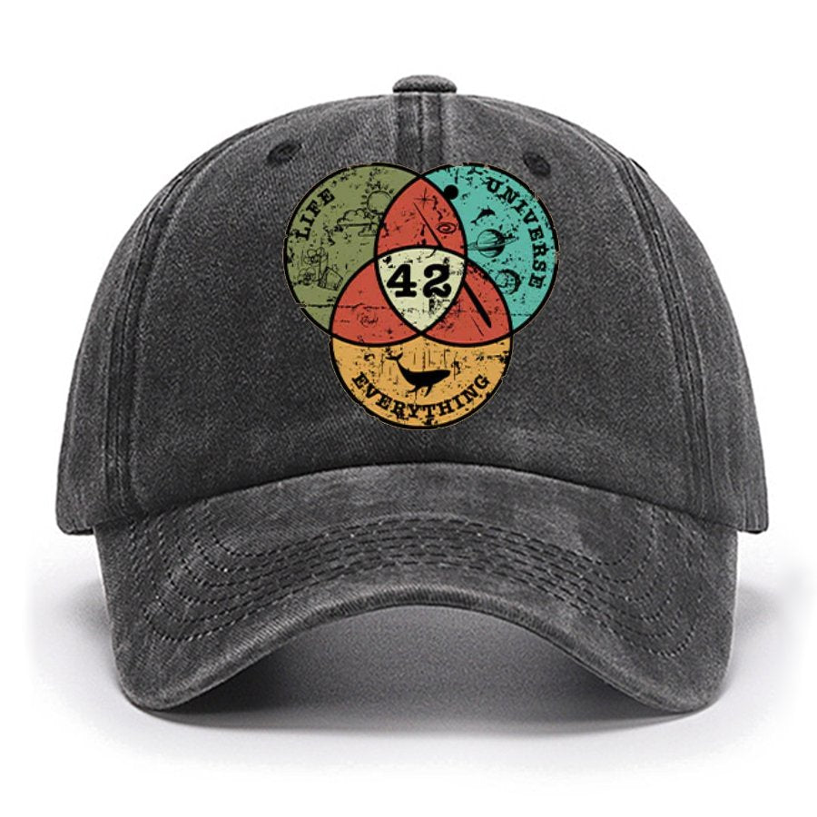 Life, the Universe & Everything Nerdy Graphic Cotton Hat
