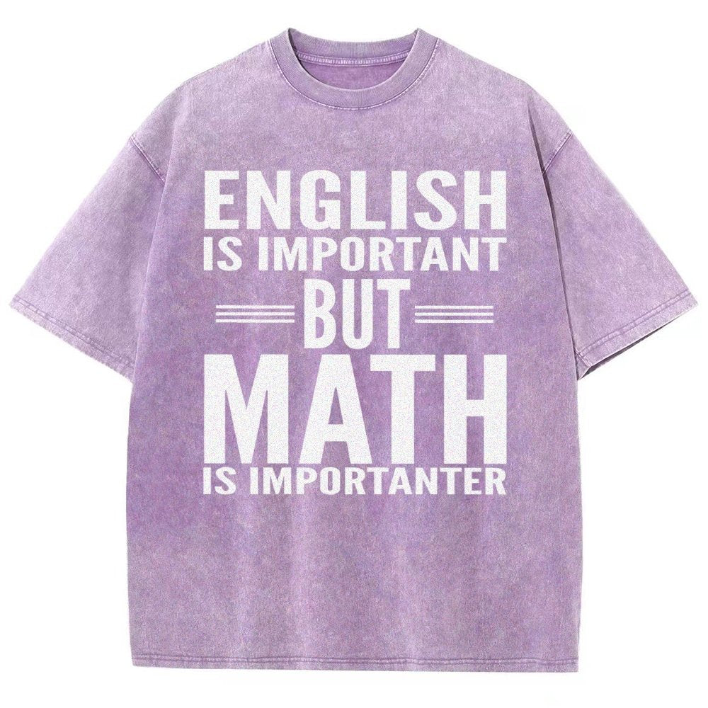 English is important but Math is importanter Vintage Distressed T-shirt