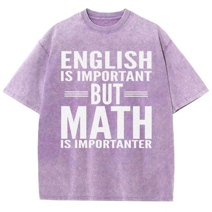 English is important but Math is importanter Vintage Distressed T-shirt