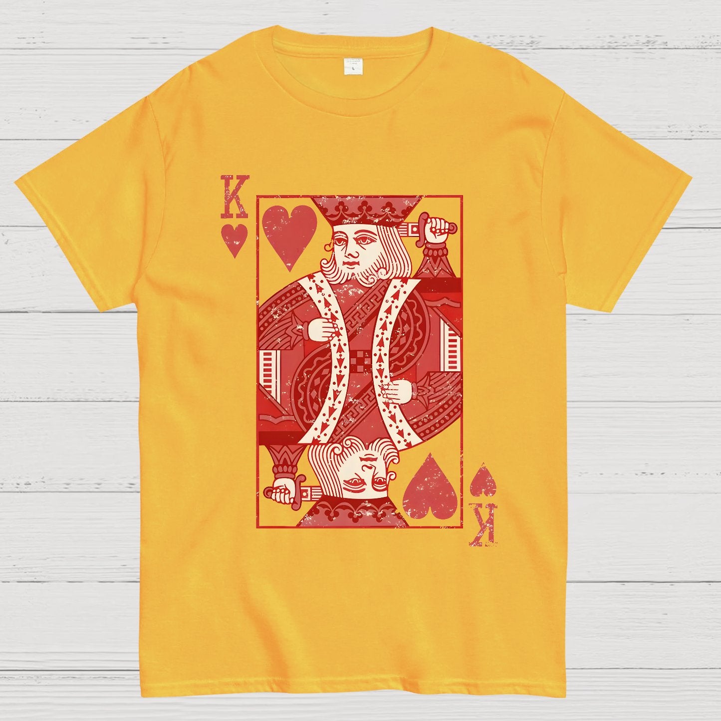 King of Hearts Valentine Shirt Matching Couple Gift Geek T-Shirt
