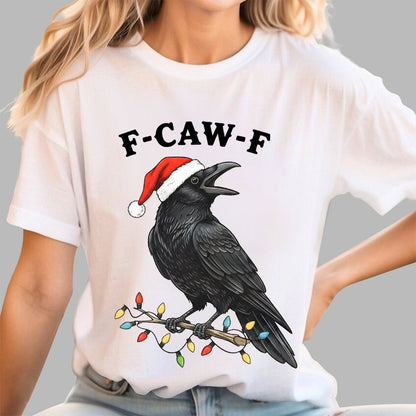 Christmas Funny Crow Geek T-Shirt