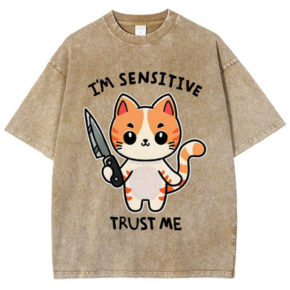 I'm Sensitive Vintage Distressed T-shirt
