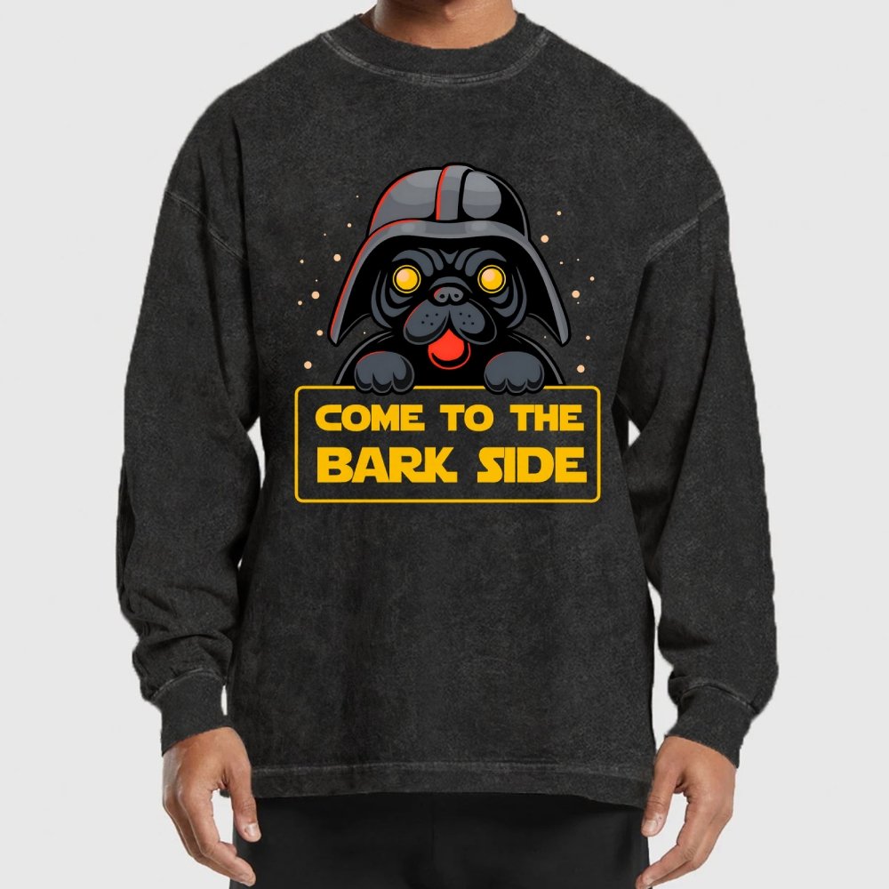 Come To The Howl Side Washed Long Sleeve Tee