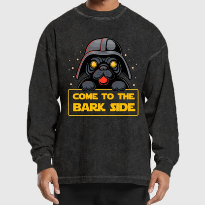 Come To The Howl Side Washed Long Sleeve Tee