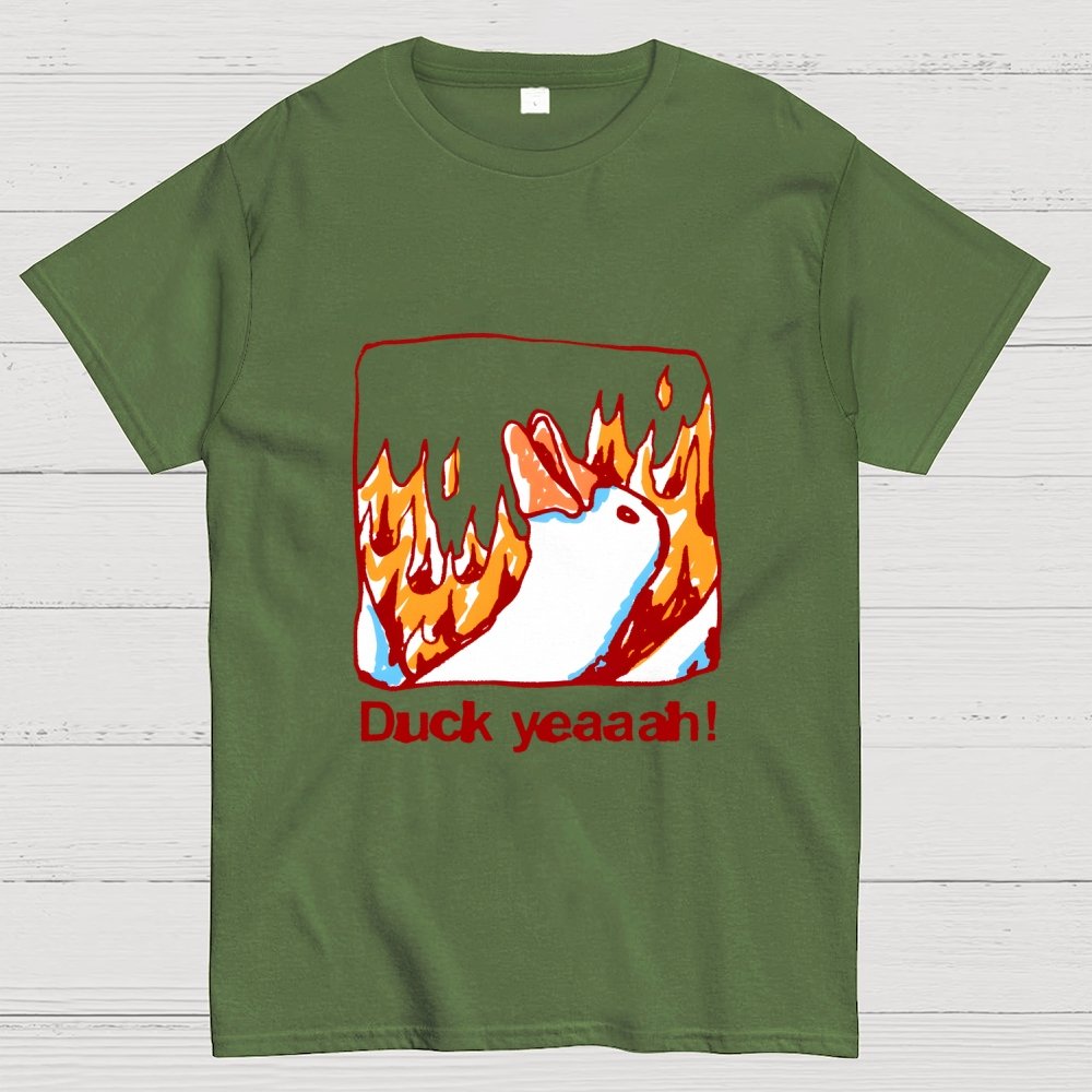 Fire Duck Yeah Geek T-Shirt