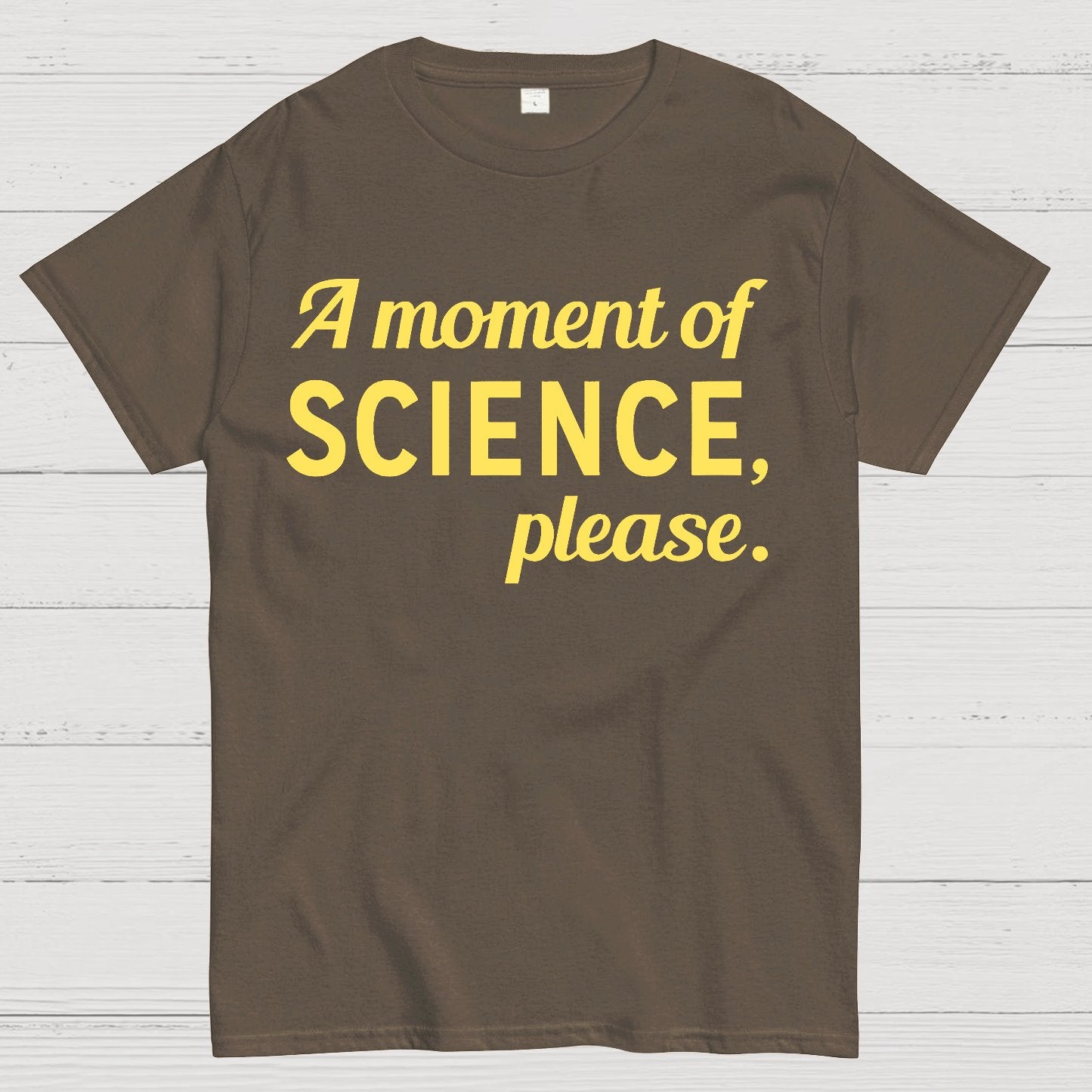 A Moment of Science, Please Geek T-Shirt