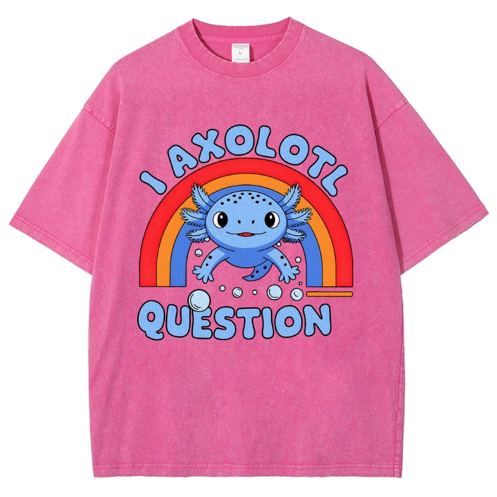Cute Axolotl I axolotl questions Vintage Distressed T-shirt