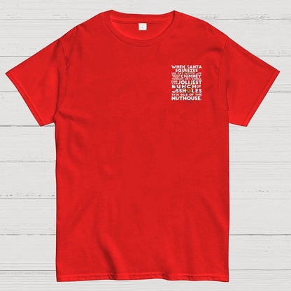 Christmas Vacation Jolliest Bunch Front And Back Printing Geek T-Shirt
