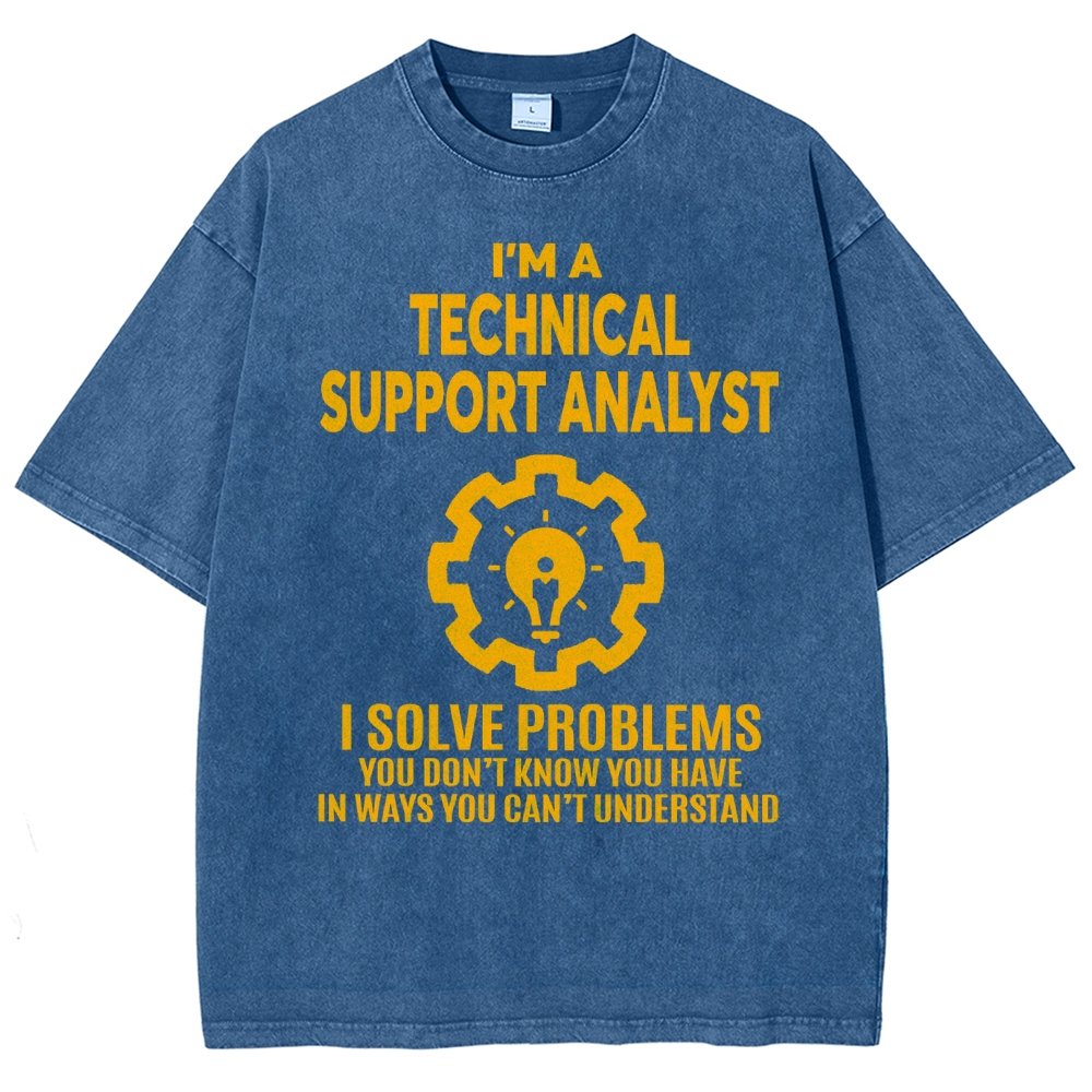 Technical Support Analyst Vintage Distressed T-shirt