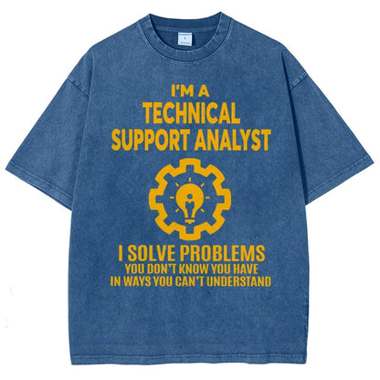 Technical Support Analyst Vintage Distressed T-shirt