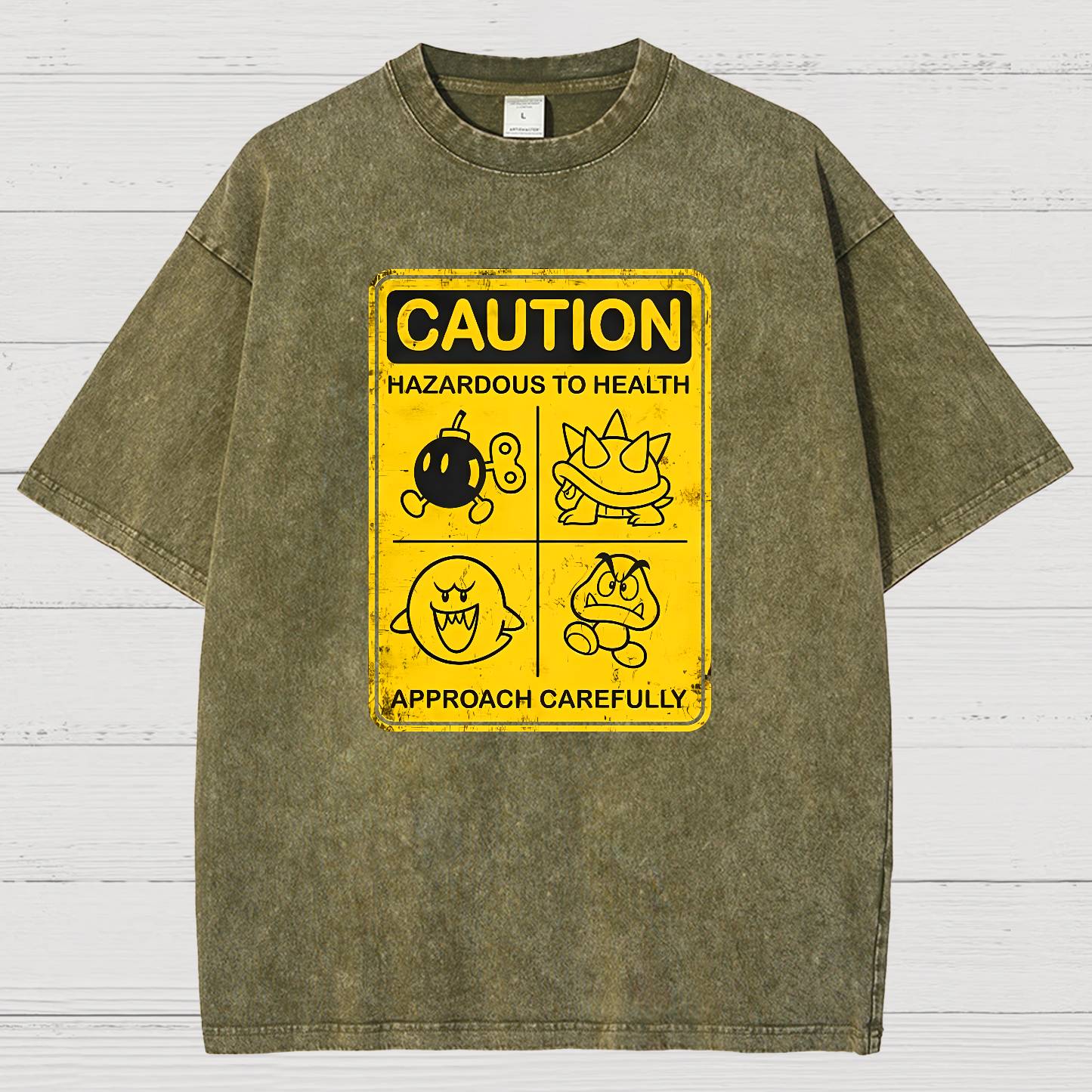 Caution Hazardous To Health Vintage Distressed T-shirt