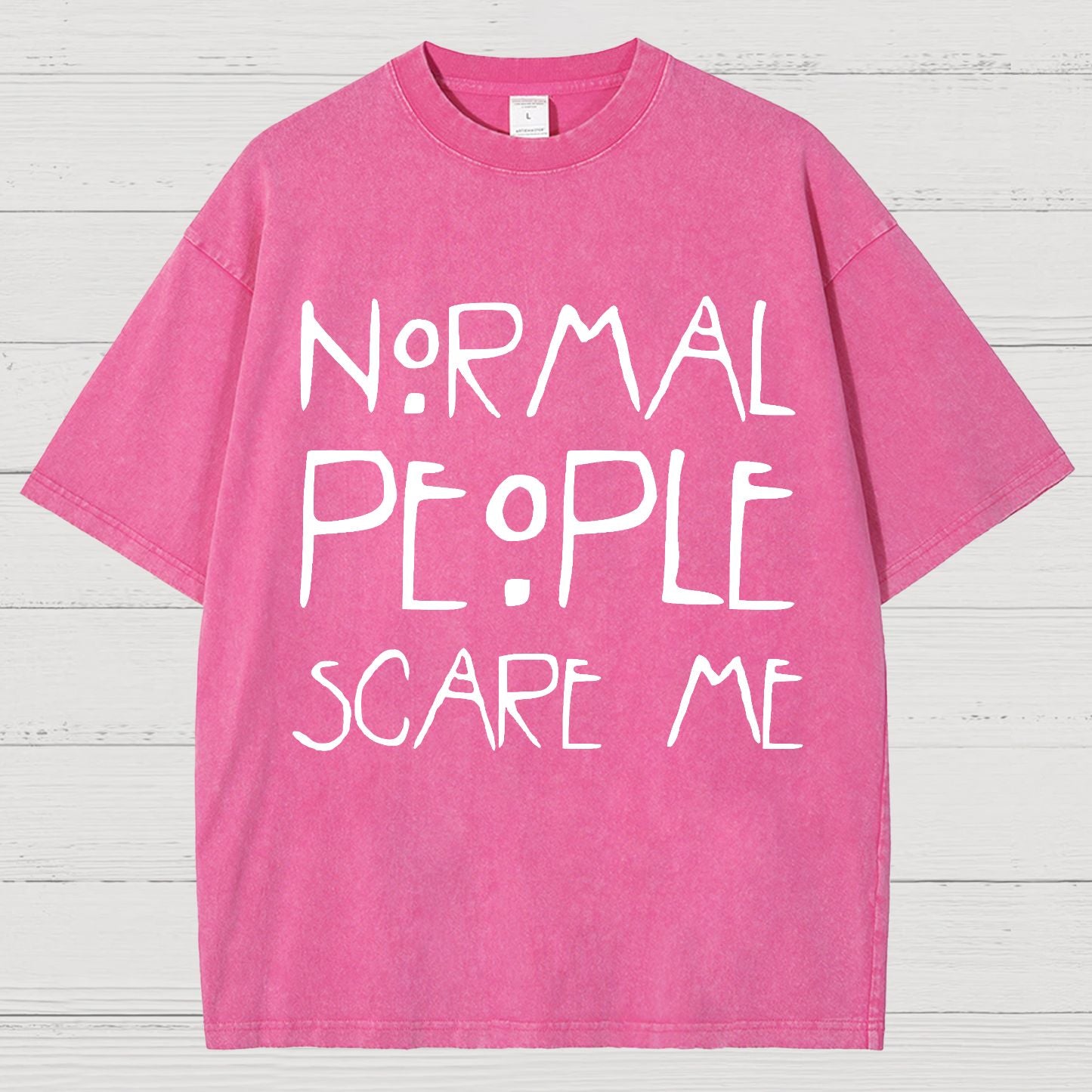 Normal People Scare Me Vintage Distressed T-shirt