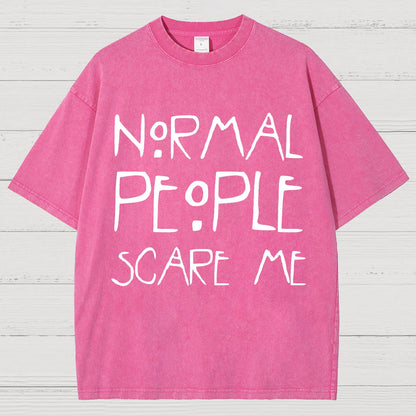 Normal People Scare Me Vintage Distressed T-shirt