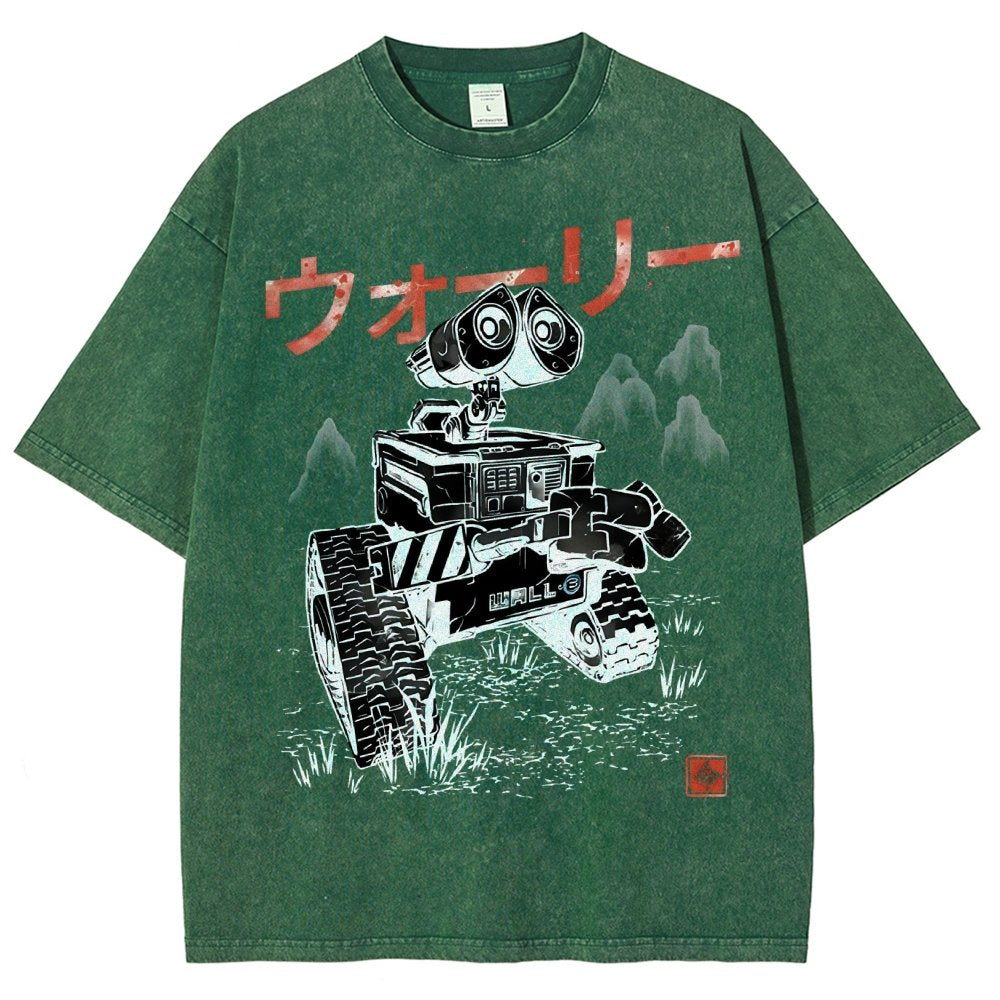 EcoBot Sumi-E Vintage Distressed T-shirt