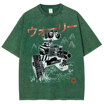 EcoBot Sumi-E Vintage Distressed T-shirt
