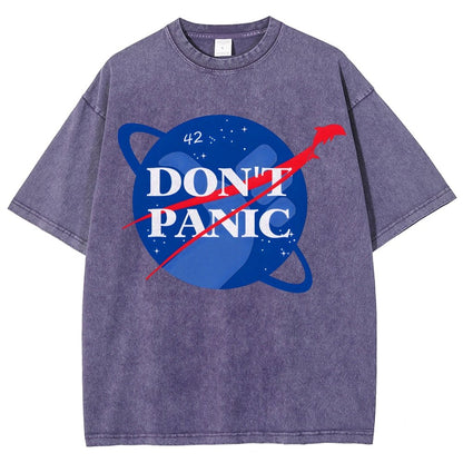 Don't Panic Vintage Distressed T-shirt