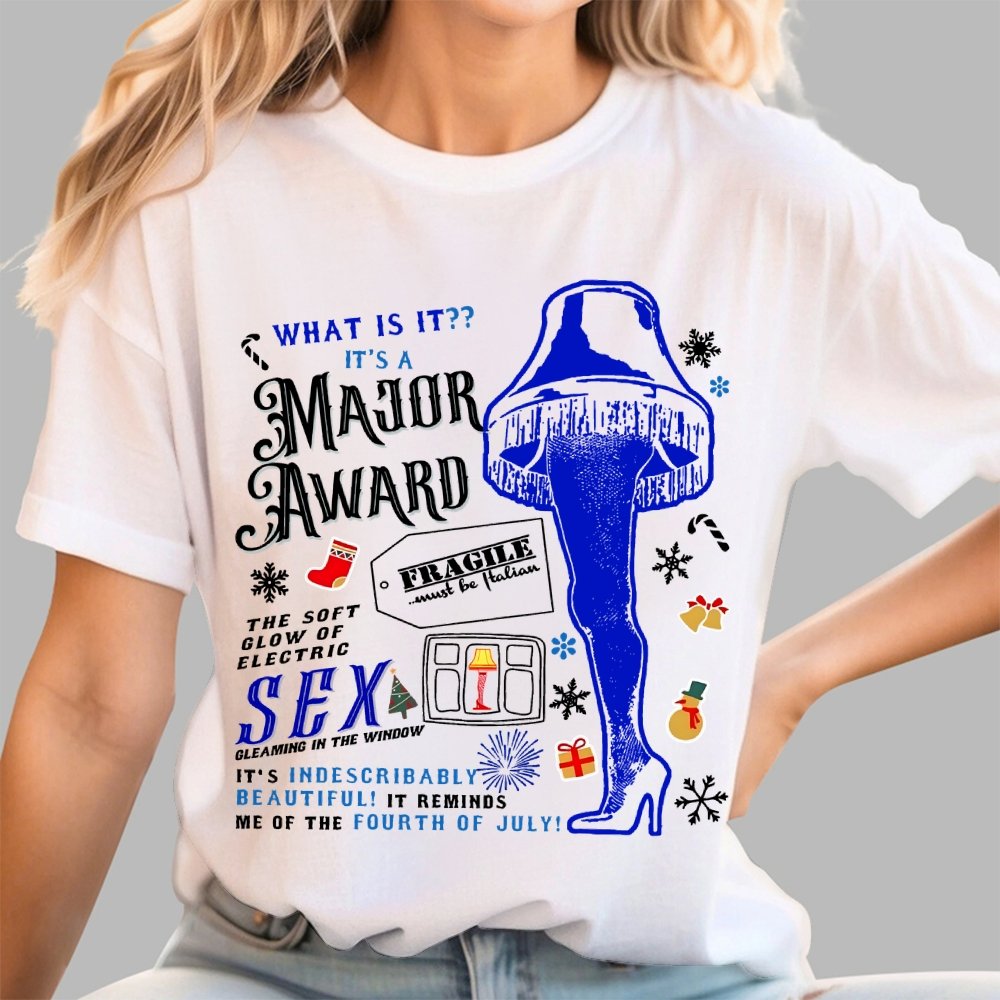 A Major Award Leg Lamp Christmas Geek T-Shirt