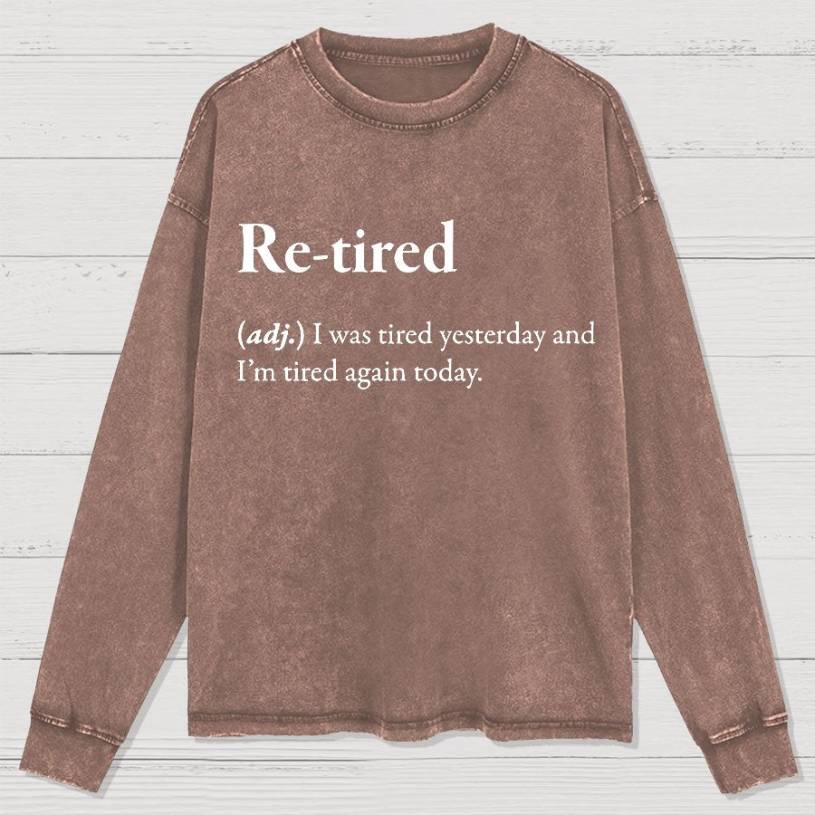 Retired Definition Washed Long Sleeve Tee