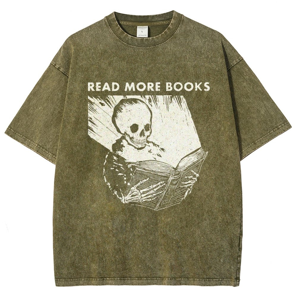 Read More Books  Vintage Distressed T-shirt