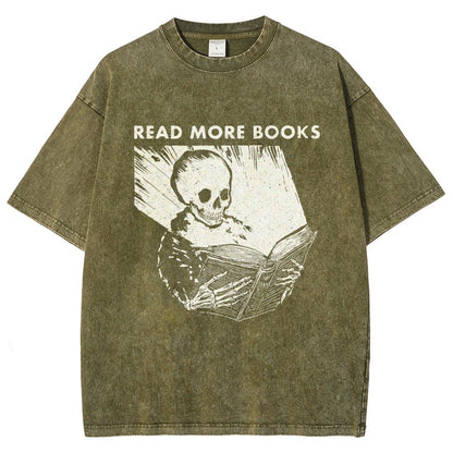 Read More Books  Vintage Distressed T-shirt