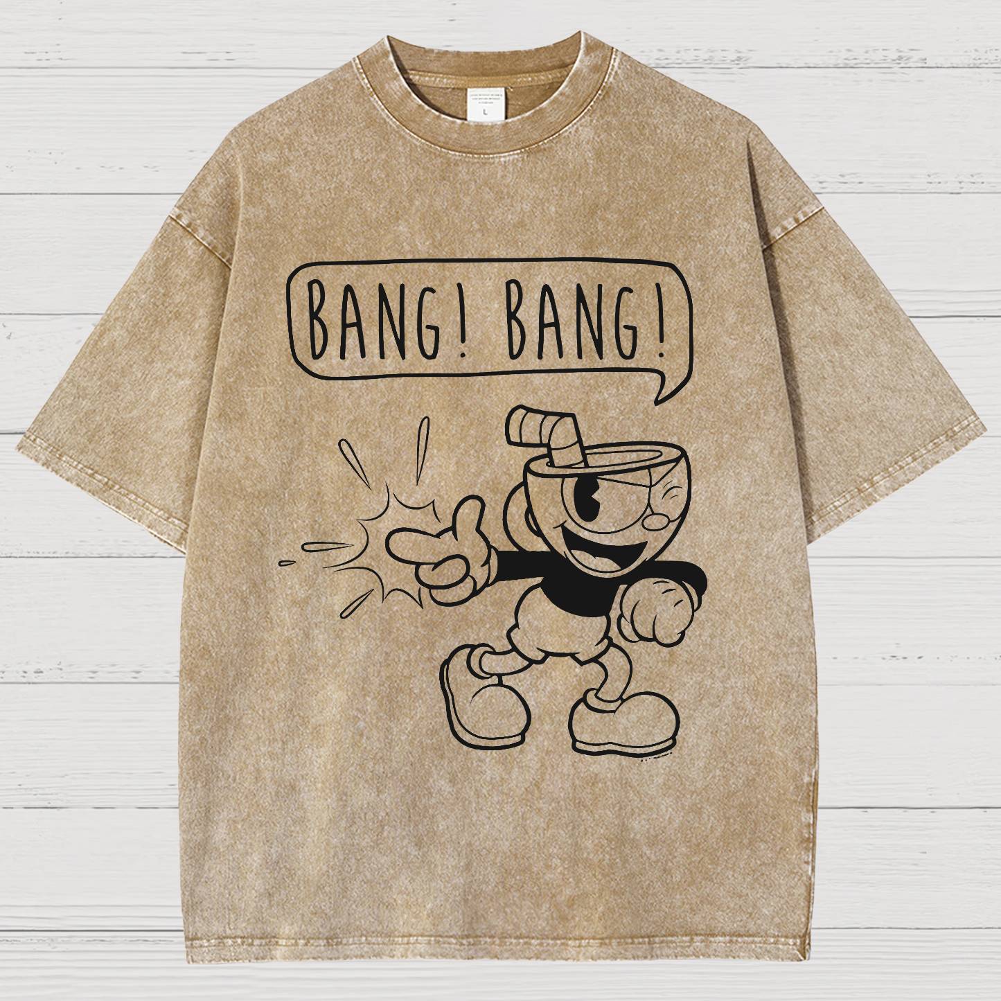 Bang! Bang! Vintage Distressed T-shirt