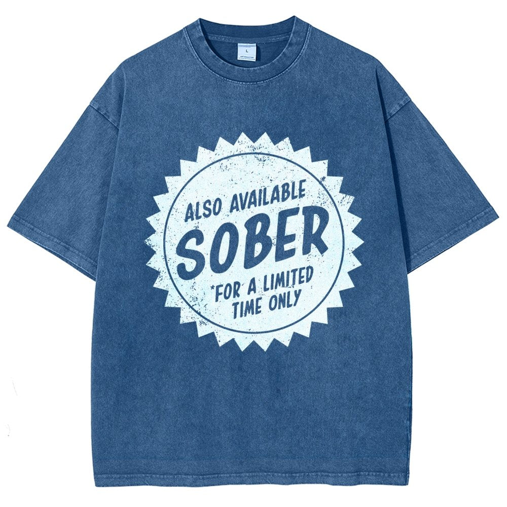 Also Available Sober Vintage Distressed T-shirt