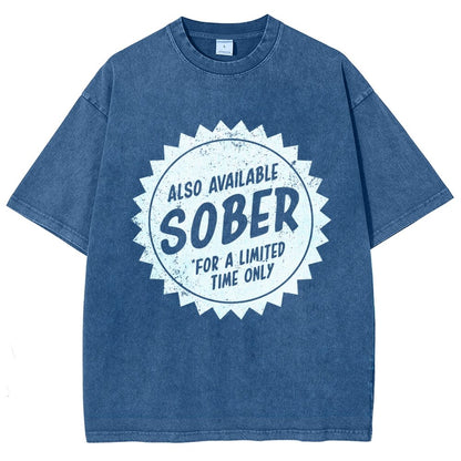 Also Available Sober Vintage Distressed T-shirt