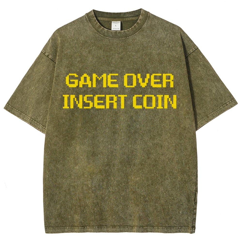 Game Over Vintage Distressed T-shirt