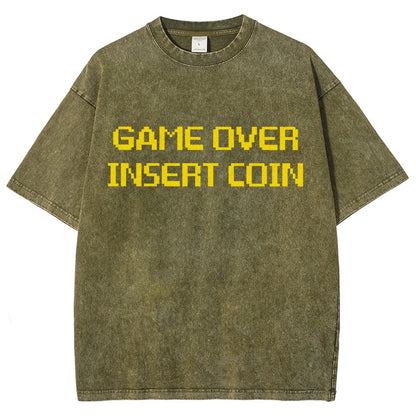 Game Over Vintage Distressed T-shirt