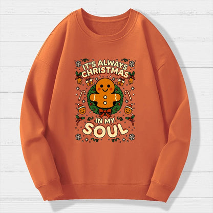 Christmas Soul Gift Geek Cotton Sweatshirt