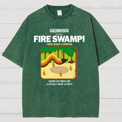Retro Blazing Marsh Vintage Distressed T-shirt