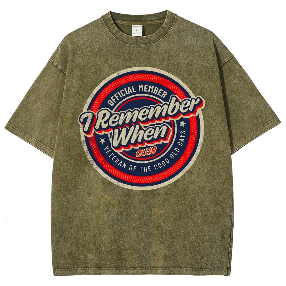 Remember When Vintage Distressed T-shirt